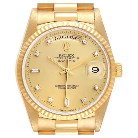 rolex day date yello gold president for sale|Rolex presidential gold 36mm.